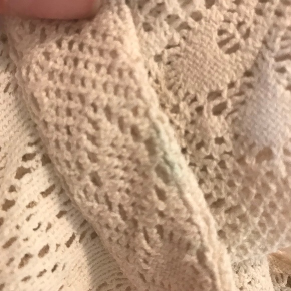 Free People Crochet Lace Keyhole Back Cropped Tank - Picture 7 of 8